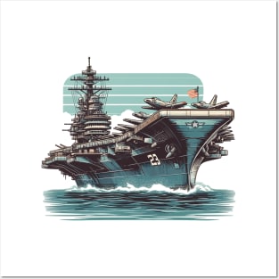 Aircraft carrier Posters and Art